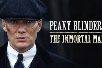 Poster film Peaky Blinders The Immortal Man menampilkan Thomas Shelby dengan suasana gelap
