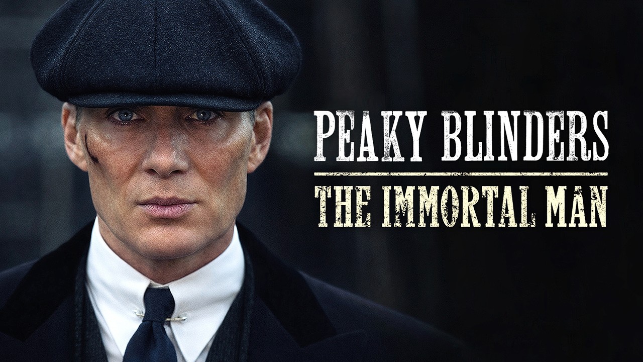 Poster film Peaky Blinders The Immortal Man menampilkan Thomas Shelby dengan suasana gelap