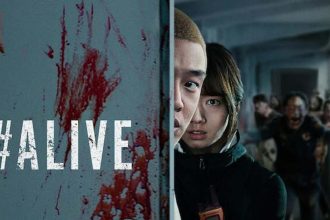 poster film #Alive 2020 korea zombie survival apartemen