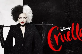 Poster film Cruella 2021 dengan Emma Stone sebagai Cruella de Vil
