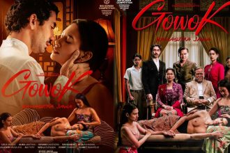 Poster film Gowok Kamasutra Jawa dengan nuansa budaya Jawa klasik dan suasana misterius