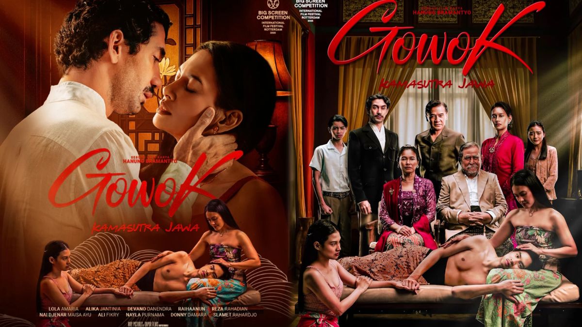 Poster film Gowok Kamasutra Jawa dengan nuansa budaya Jawa klasik dan suasana misterius