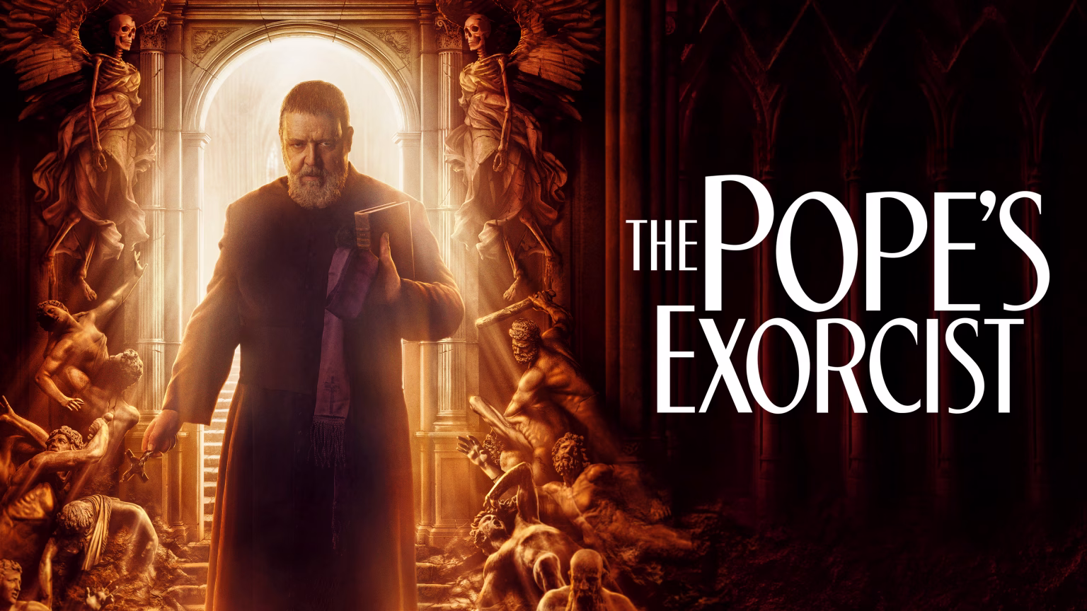 poster film The Pope’s Exorcist 2023 Russell Crowe eksorsisme Vatikan